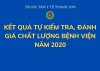KẾT QUẢ TỰ KIỂM TRA, ĐÁNH GIÁ CHẤT LƯỢNG BỆNH VIỆN NĂM 2020