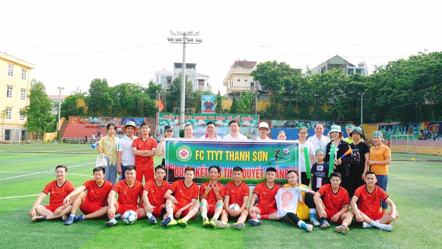 Đội bóng đá nam Trung tâm Y tế huyện Thanh Sơn tham gia Giải Bóng đá ngành Y tế Phú Thọ mở rộng lần thứ I năm 2023