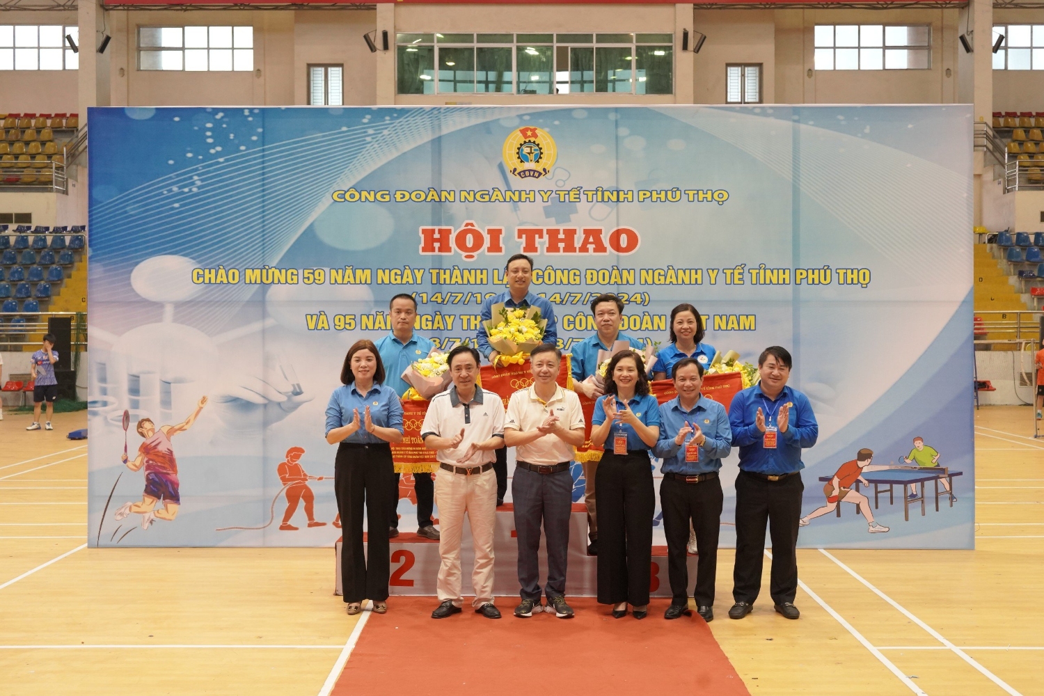 Nhìn lại thành tích ấn tượng của Đoàn thể thao Trung tâm Y tế Thanh Sơn tại Hội thao ngành Y tế Phú Thọ năm 2024